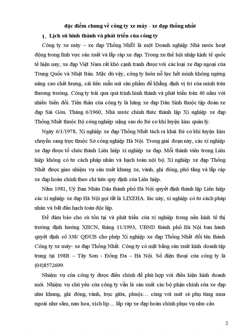 image for page Công tác kế toán tại công ty xe máy – xe đạp Thống Nhất.