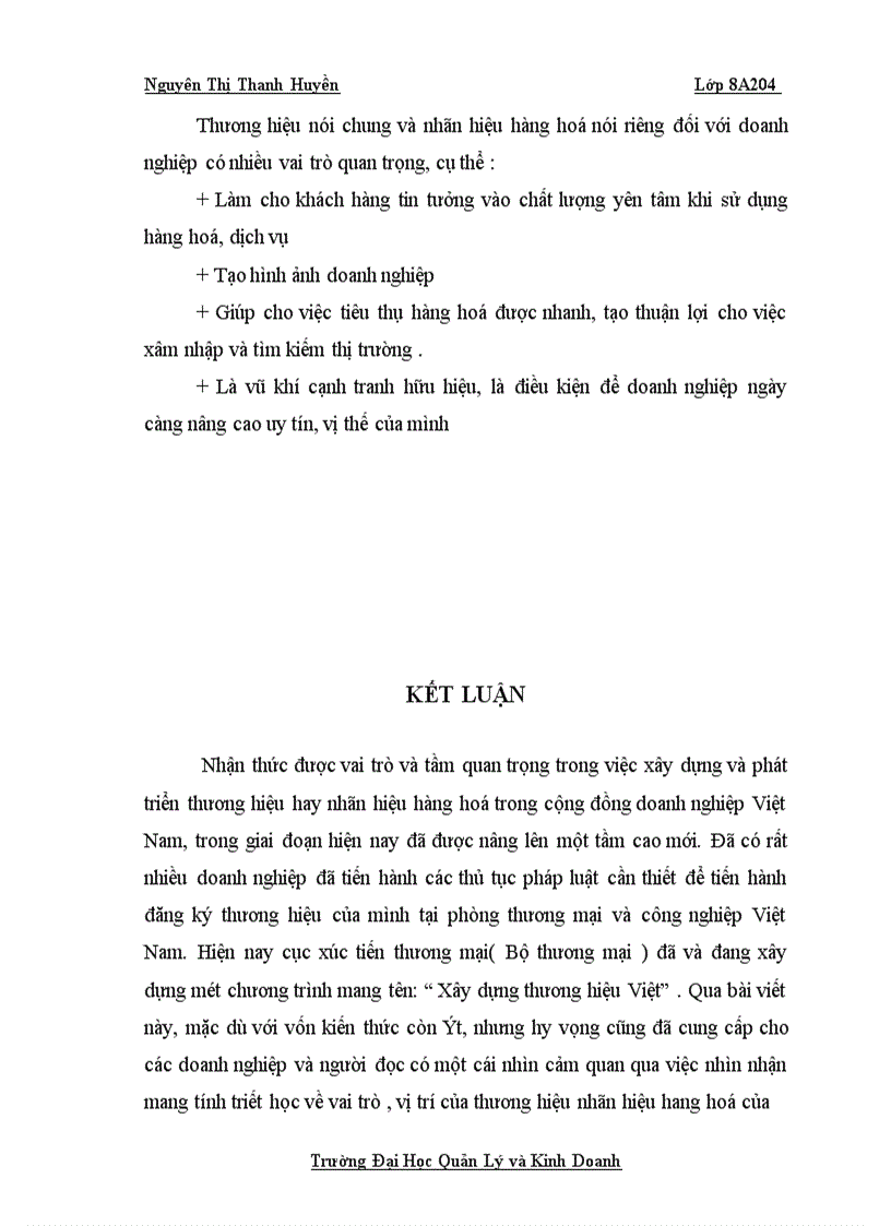 image for page Vai trò của thương hiệu NHHH đối với các doanh nghiệp
