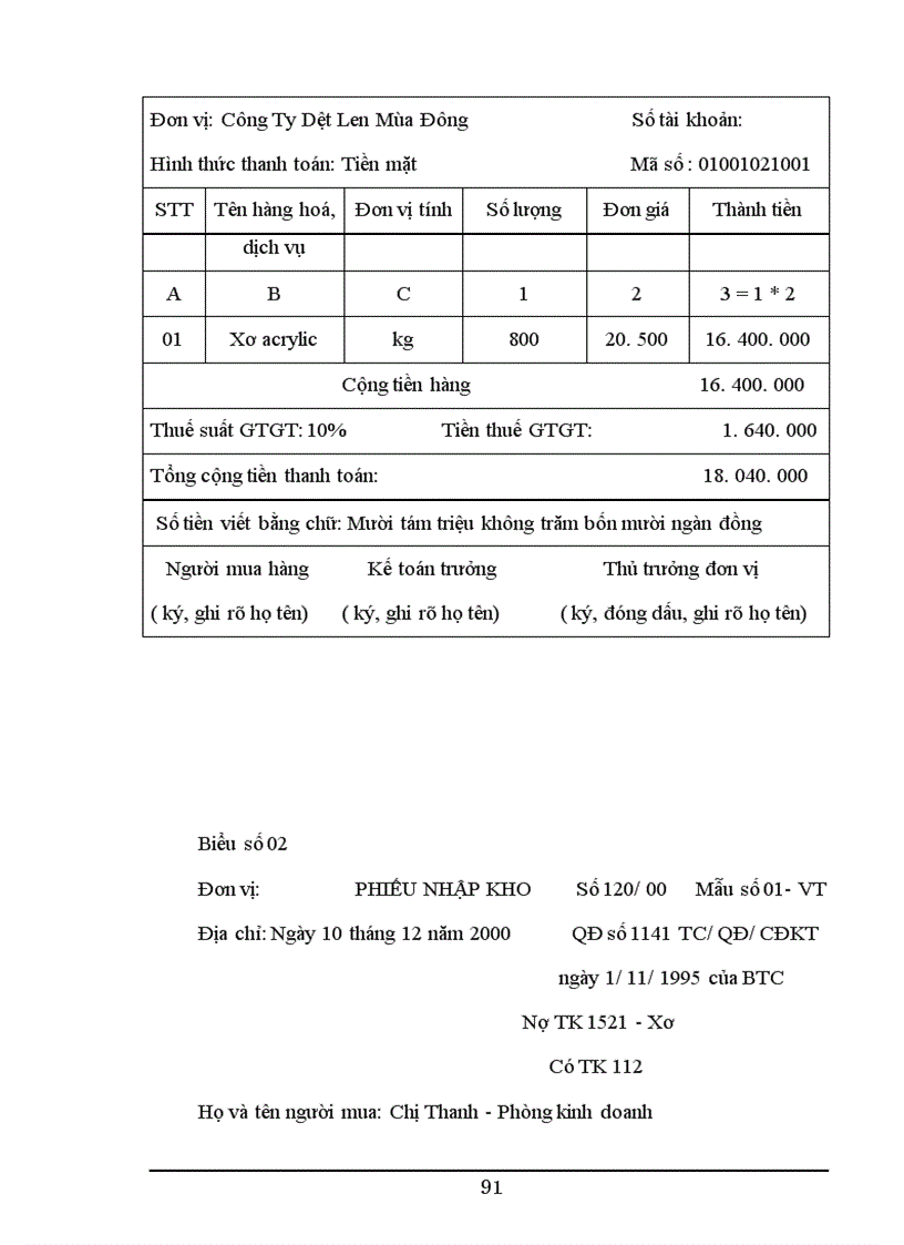 image for page Hoàn thiện công tác kế toán nguyên vật liệu tại Công Ty Dệt Len Mùa Đông