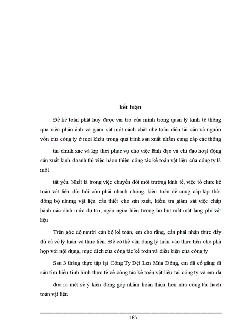 image for page Hoàn thiện công tác kế toán nguyên vật liệu tại Công Ty Dệt Len Mùa Đông