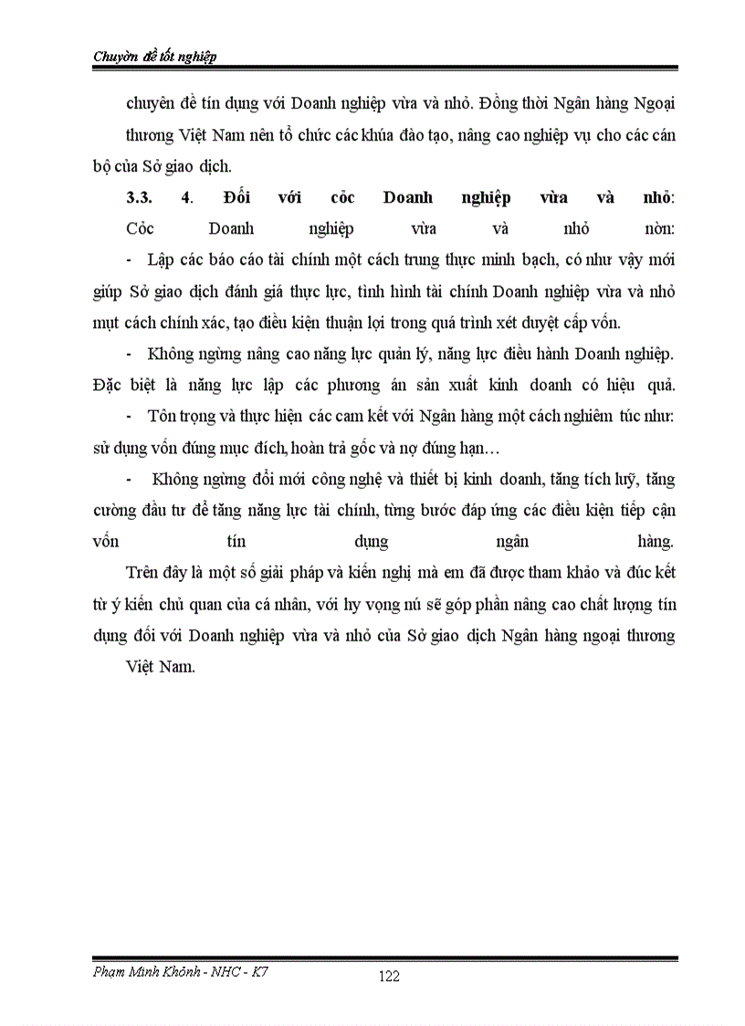 image for page Nâng cao chất lượng tín dụng đối với các Doanh nghiệp vừa và nhỏ tại Sở giao dịch Ngân hàng Ngoại thương Việt Nam