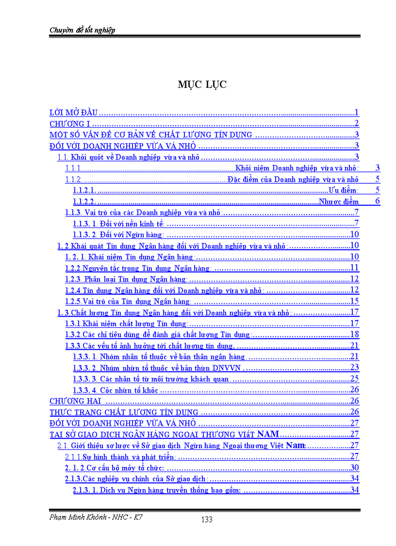 image for page Nâng cao chất lượng tín dụng đối với các Doanh nghiệp vừa và nhỏ tại Sở giao dịch Ngân hàng Ngoại thương Việt Nam