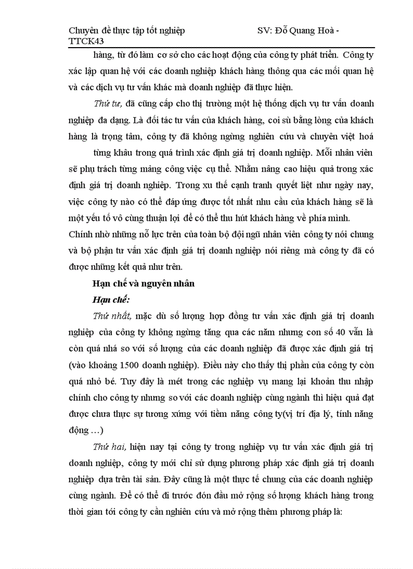 image for page Giải pháp cần thực hiện để mở rộng tư vấn xác định giá trị doanh nghiệp tại công ty chứng khoán Mê Kông.