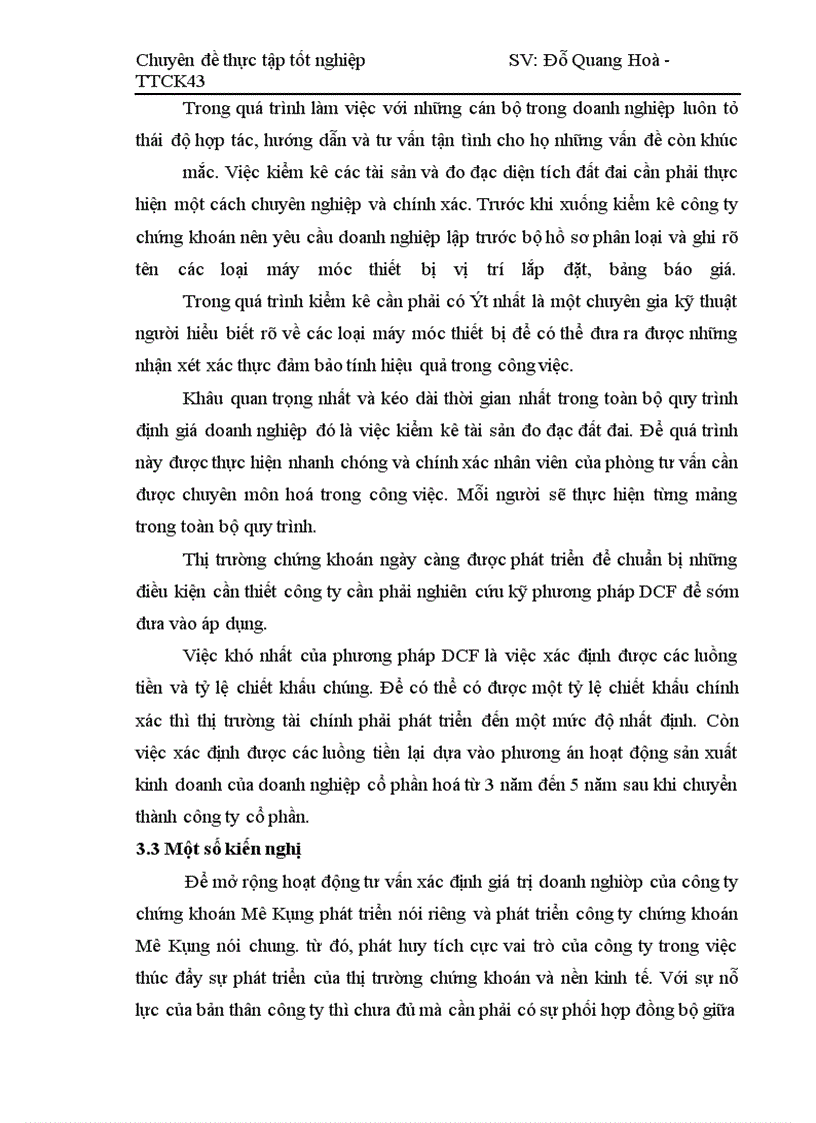 image for page Giải pháp cần thực hiện để mở rộng tư vấn xác định giá trị doanh nghiệp tại công ty chứng khoán Mê Kông.