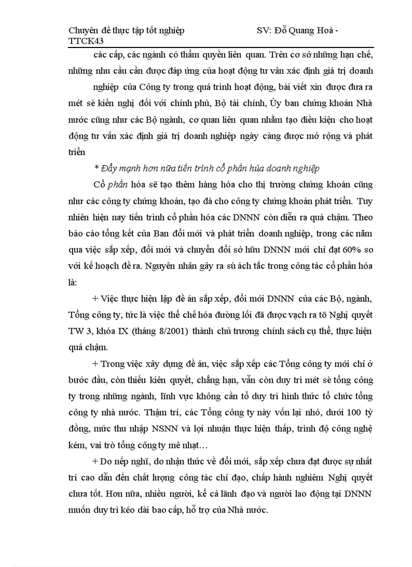 image for page Giải pháp cần thực hiện để mở rộng tư vấn xác định giá trị doanh nghiệp tại công ty chứng khoán Mê Kông.