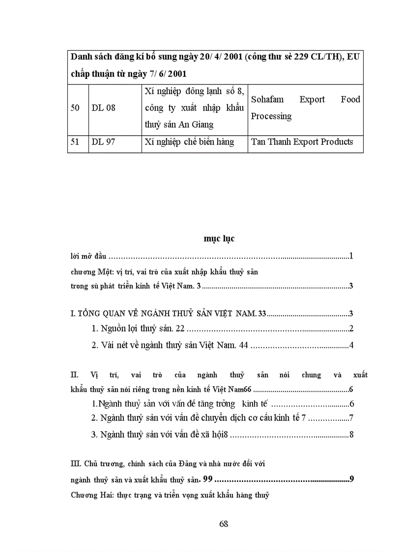 image for page Xuất khẩu hàng thuỷ sản của Việt Nam sang thị trường EU trong thời gian qua và một số giải pháp thúc đẩy xuất khẩu trong thời gian tới