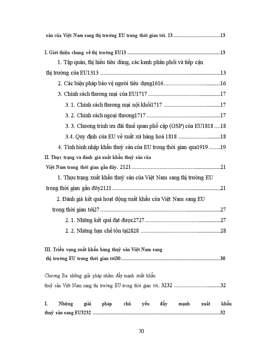 image for page Xuất khẩu hàng thuỷ sản của Việt Nam sang thị trường EU trong thời gian qua và một số giải pháp thúc đẩy xuất khẩu trong thời gian tới