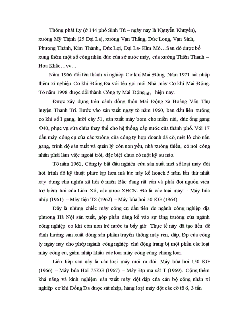 image for page Một số biện pháp nhằm hạ giá thành sản phẩm ống gang tại công ty Mai Động