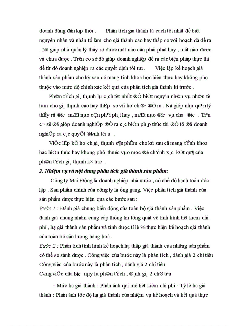 image for page Một số biện pháp nhằm hạ giá thành sản phẩm ống gang tại công ty Mai Động