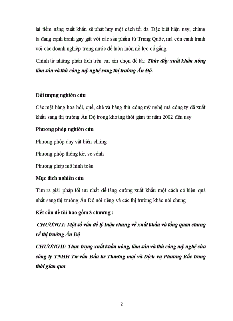 image for page Thúc đẩy xuất khẩu nông lâm sản và thủ công mỹ nghệ sang thị trường Ấn Độ