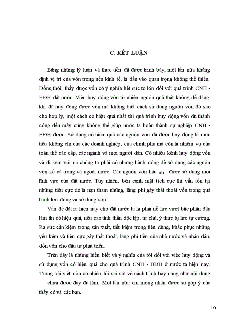 image for page Lý luận về huy động và sử dụng vốn cho công nghiệp hóa - hiện đại hóa