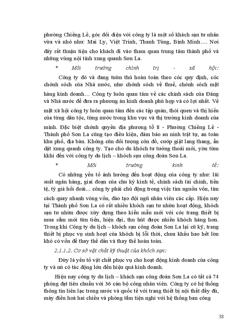 image for page Giải pháp tăng lợi nhuận của công ty du lịch – khách sạn công đoàn Sơn La