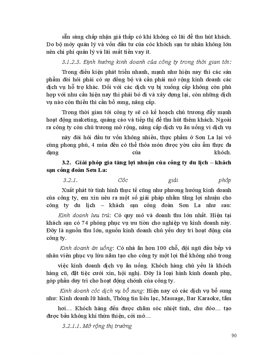 image for page Giải pháp tăng lợi nhuận của công ty du lịch – khách sạn công đoàn Sơn La