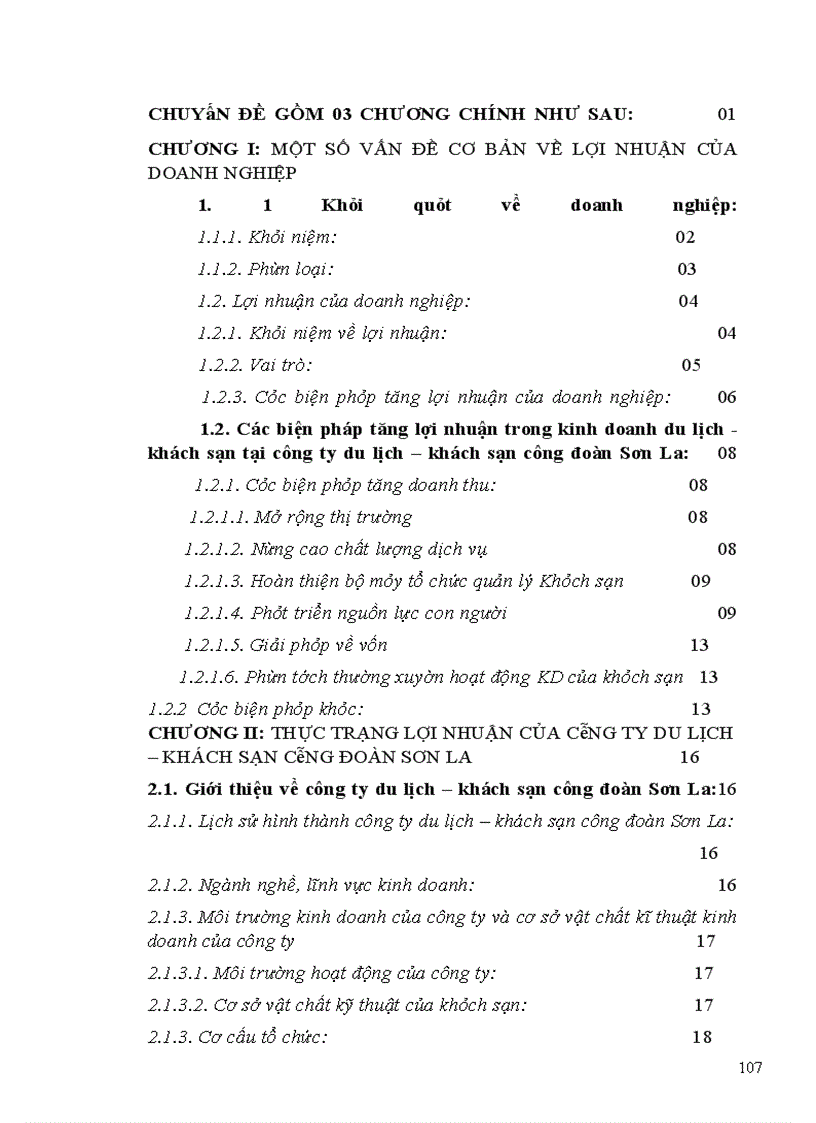 image for page Giải pháp tăng lợi nhuận của công ty du lịch – khách sạn công đoàn Sơn La
