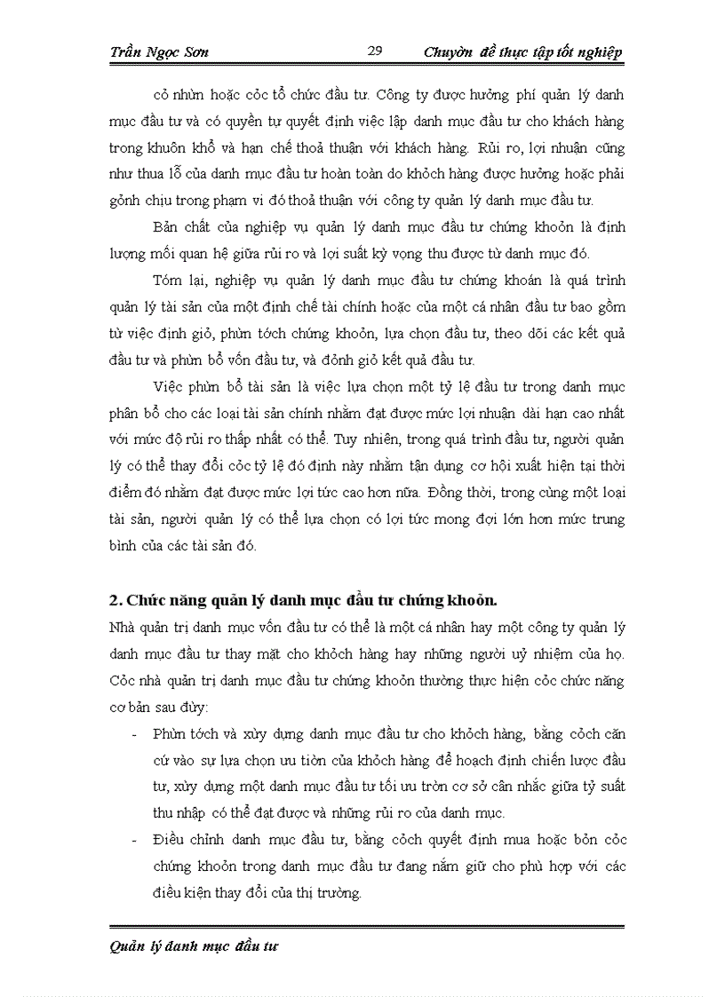 image for page Phân tích, quản lý danh mục đầu tư và áp dụng trong đầu tư một số chứng khoán trên thị trường chứng khoán Việt Nam