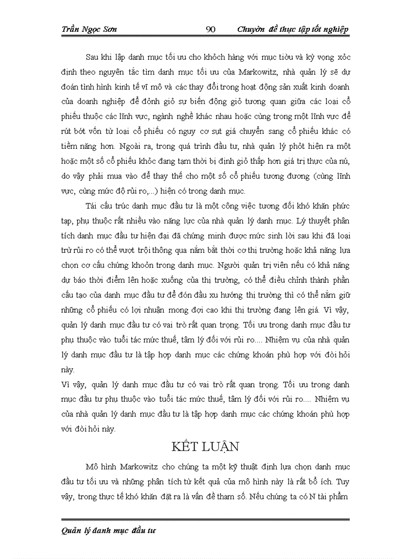 image for page Phân tích, quản lý danh mục đầu tư và áp dụng trong đầu tư một số chứng khoán trên thị trường chứng khoán Việt Nam