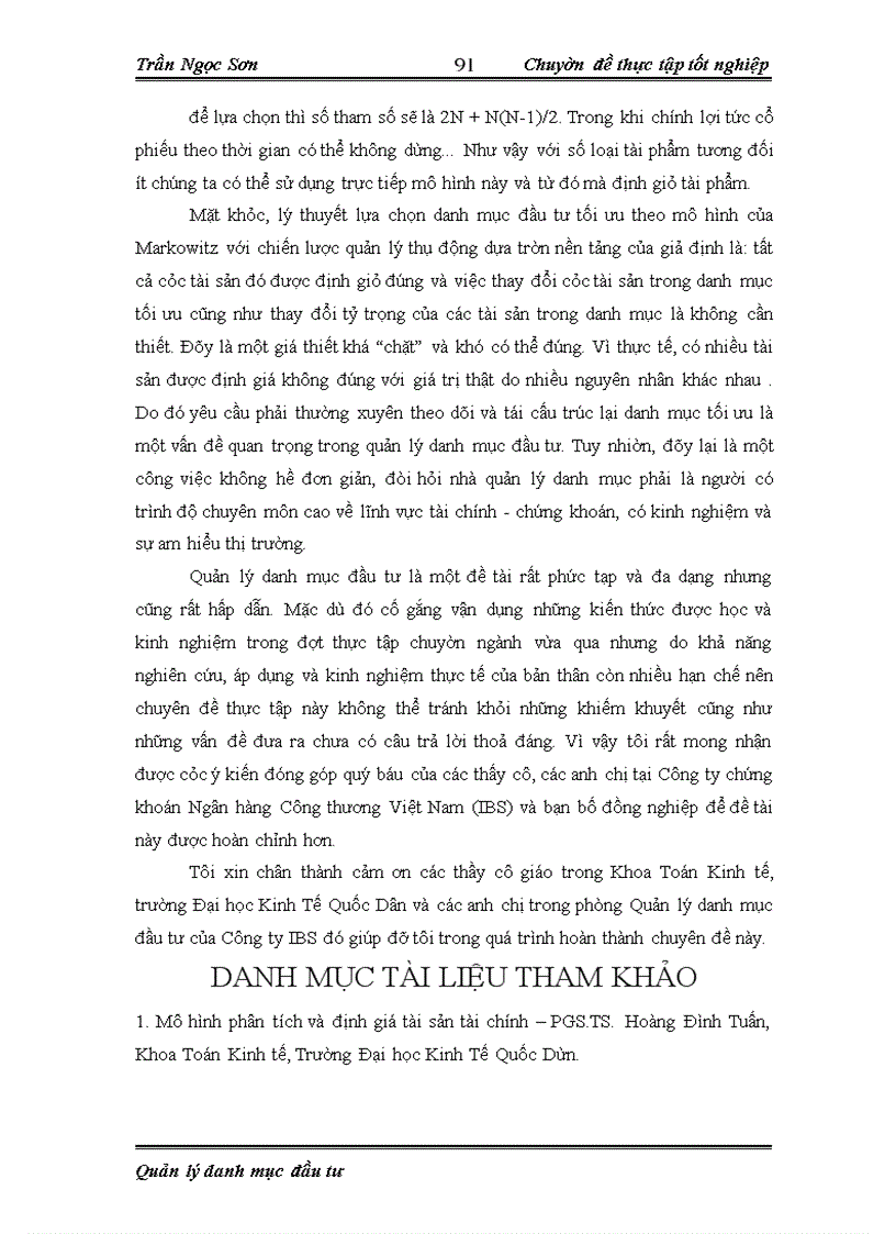 image for page Phân tích, quản lý danh mục đầu tư và áp dụng trong đầu tư một số chứng khoán trên thị trường chứng khoán Việt Nam