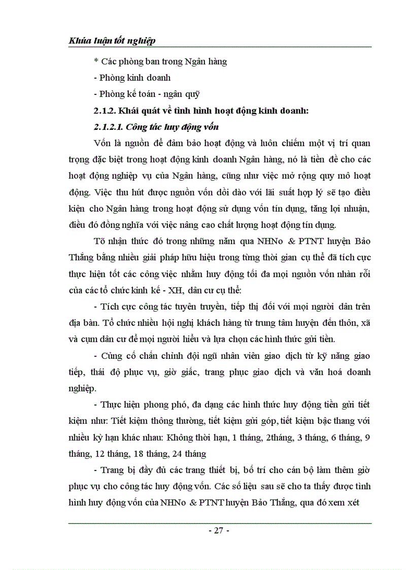 image for page Giải pháp nâng cao chất lượng tín dụng tại Ngân hàng nông nghiệp huyện Bảo Thắng tỉnh Lào Cai