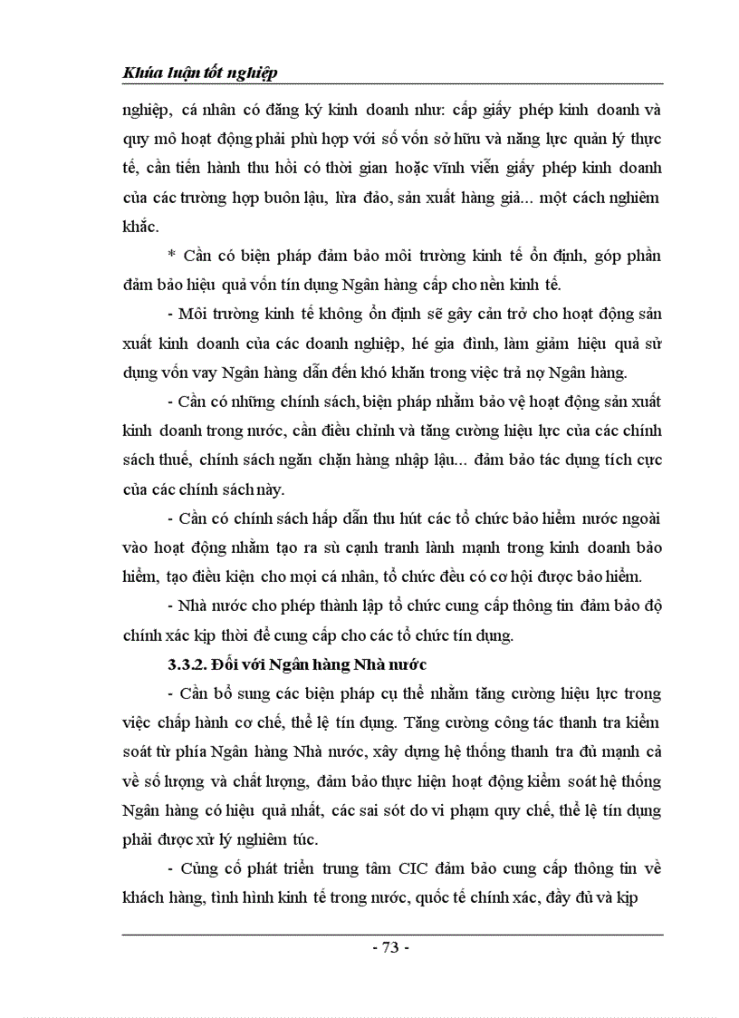 image for page Giải pháp nâng cao chất lượng tín dụng tại Ngân hàng nông nghiệp huyện Bảo Thắng tỉnh Lào Cai