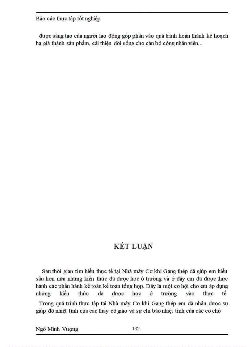 image for page Thực tập tốt nghiệp tại Nhà máy Cơ khí Gang Thép