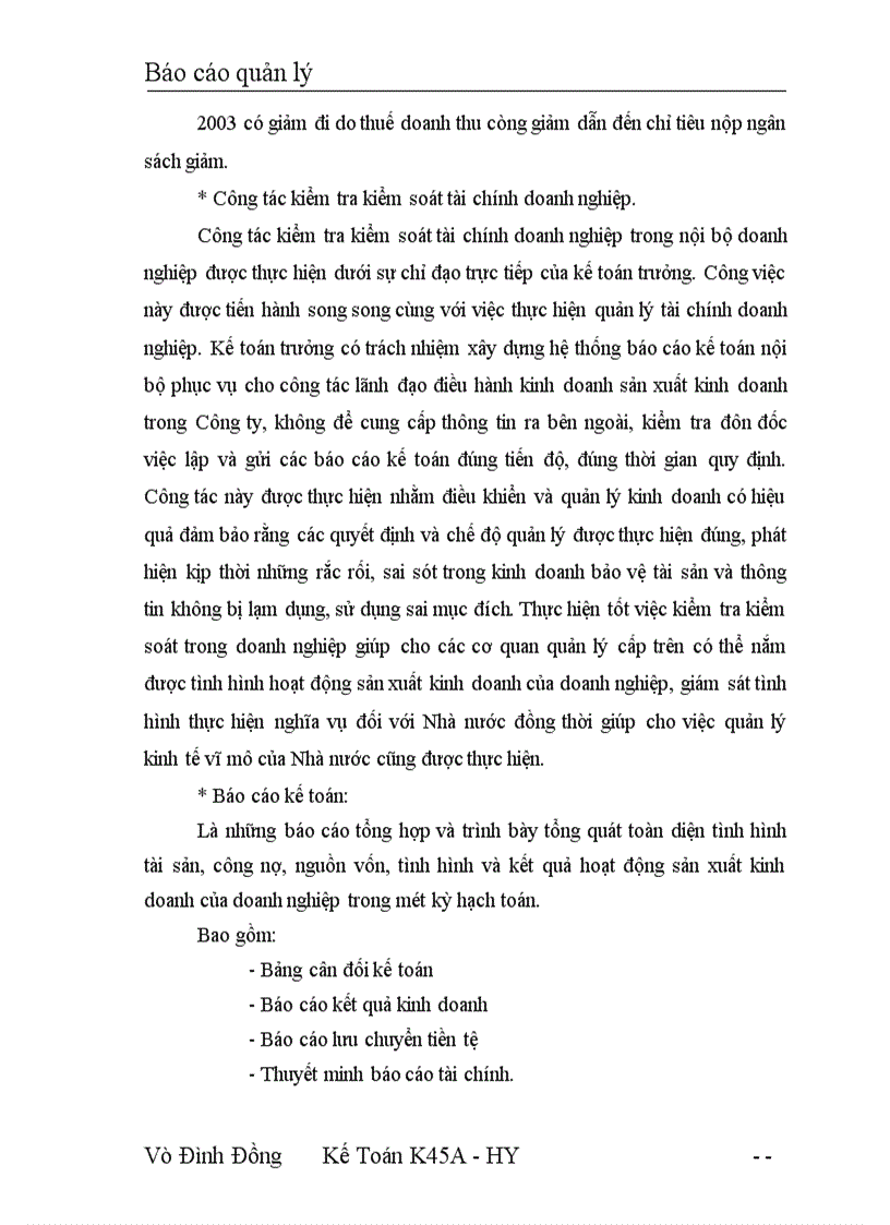 image for page Báo cáo quản lý Công ty TNHH SANA