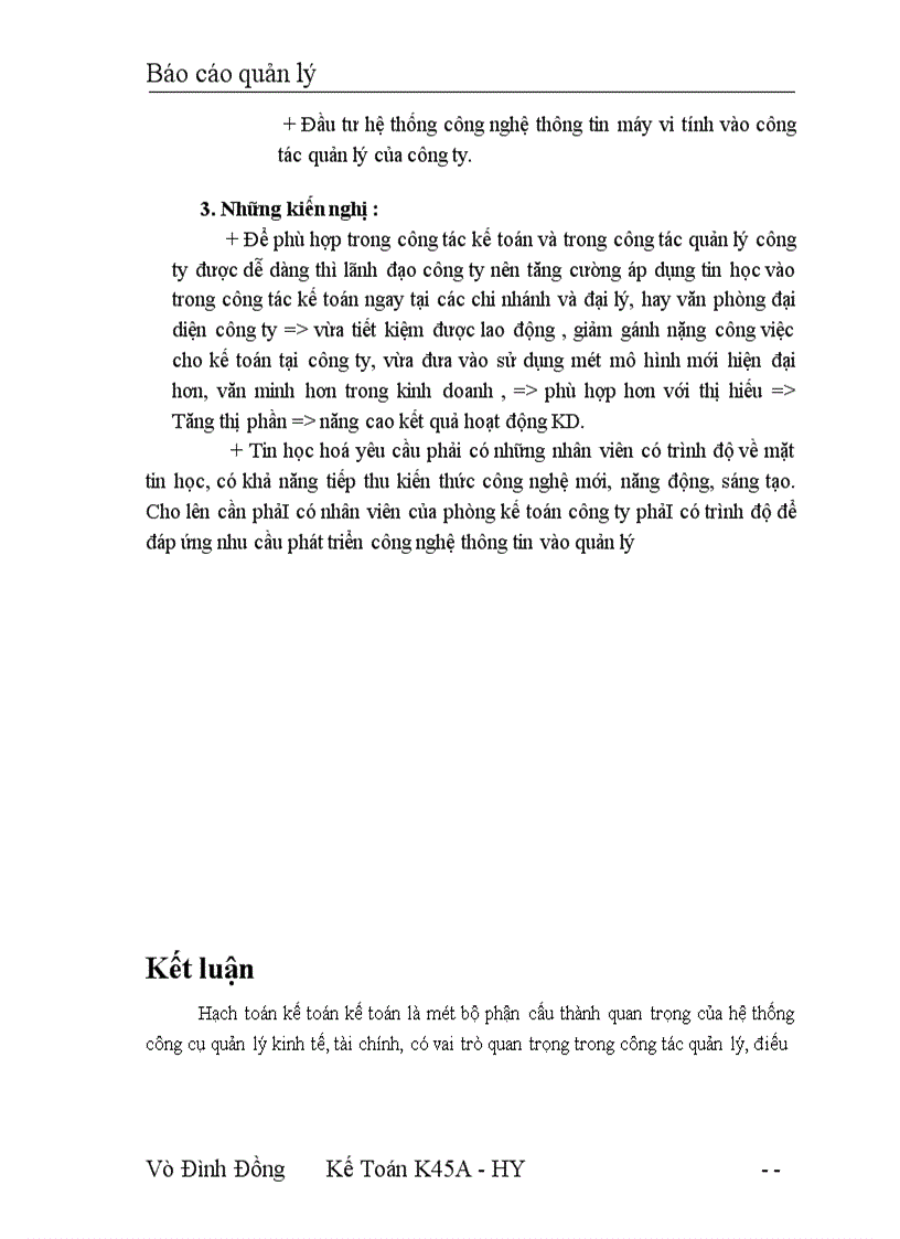 image for page Báo cáo quản lý Công ty TNHH SANA
