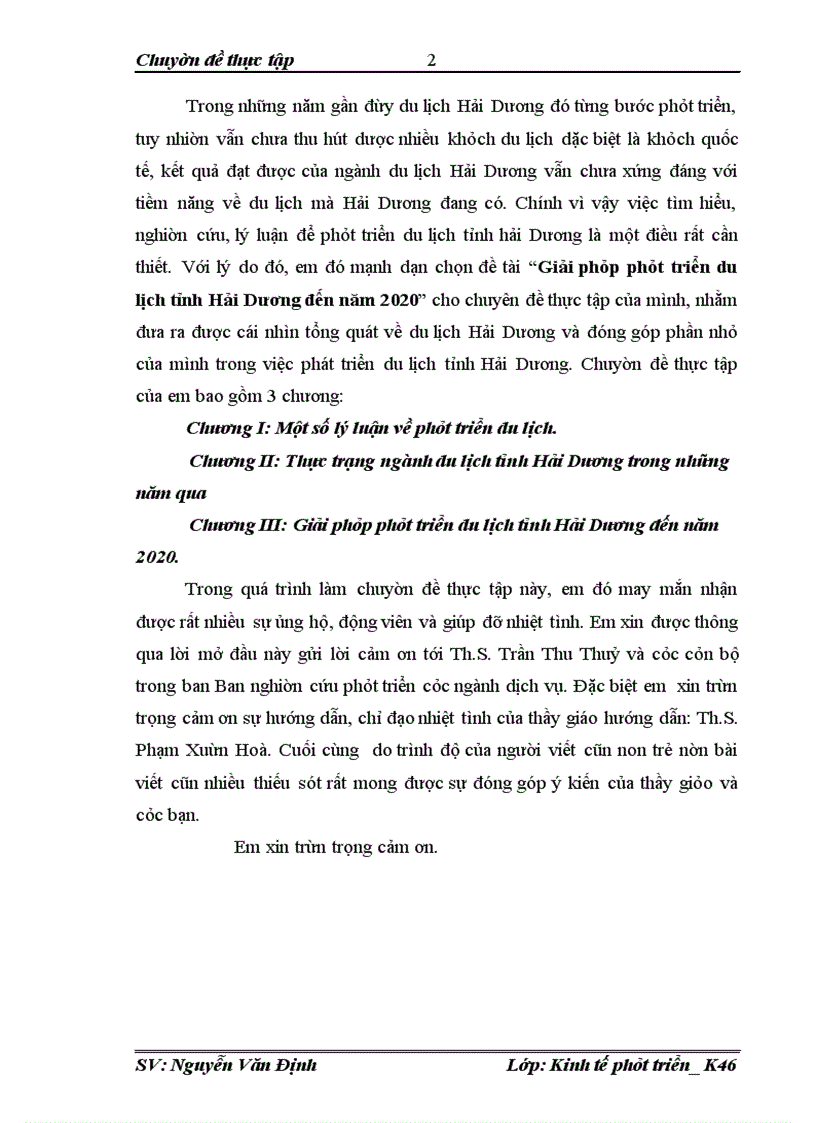 image for page Giải pháp phát triển du lịch tỉnh hải dương đến năm 2020