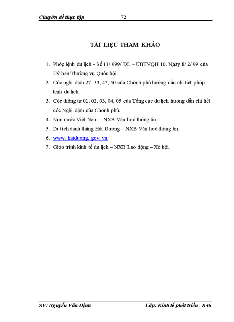 image for page Giải pháp phát triển du lịch tỉnh hải dương đến năm 2020