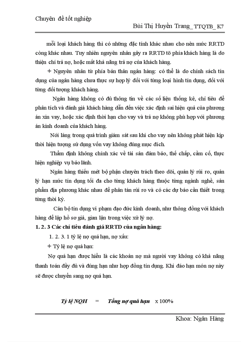 image for page Một số giải pháp phòng ngừa và hạn chế rủi ro trong hoạt động tín dụng của ngân hàng TMCP Bắc á