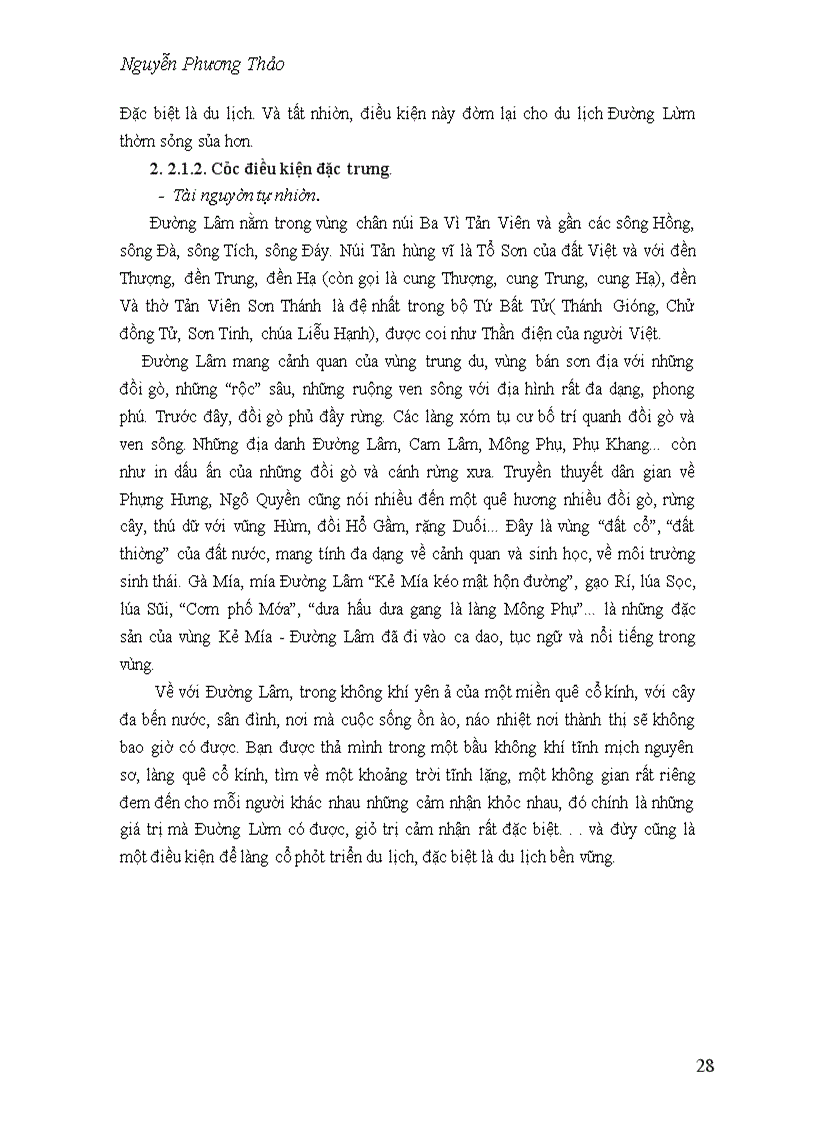 image for page Thực trạng,giải pháp phát triển bền vững du lịch làng cổ Đường Lâm.