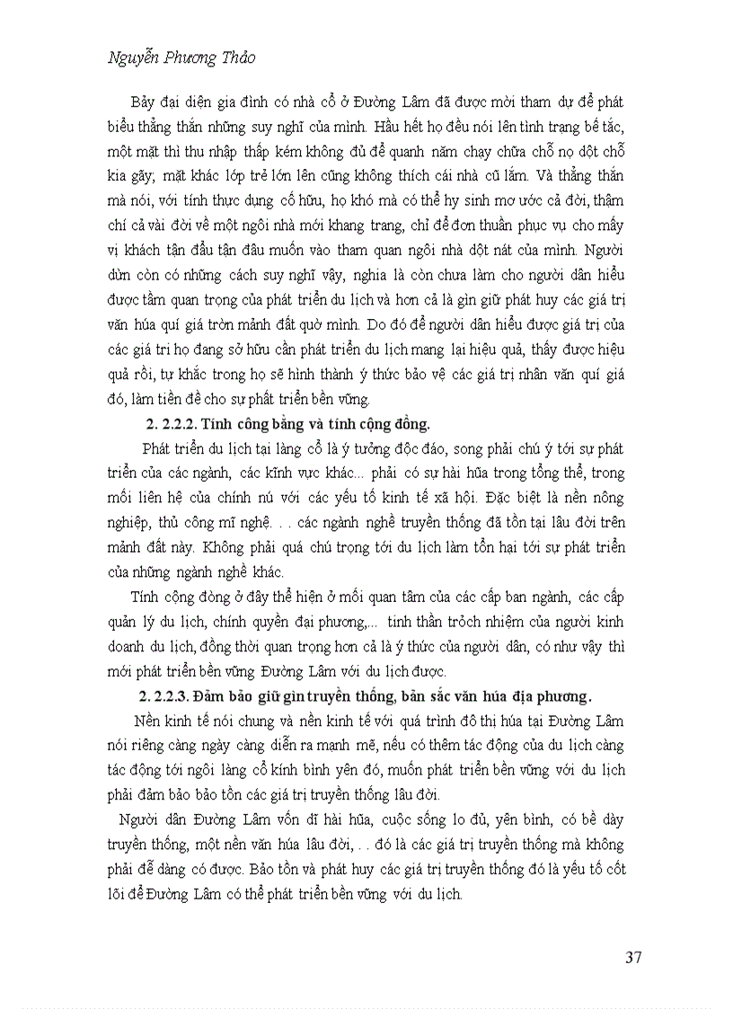 image for page Thực trạng,giải pháp phát triển bền vững du lịch làng cổ Đường Lâm.