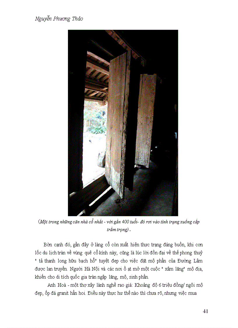 image for page Thực trạng,giải pháp phát triển bền vững du lịch làng cổ Đường Lâm.