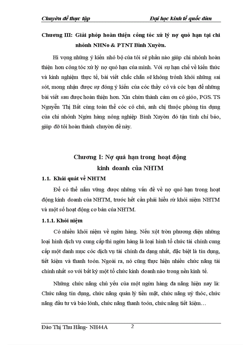 image for page Xử lý nợ quá hạn ở Ngân hàng Nông nghiệp và phát triển nông thôn chi nhánh huyện Bình Xuyên, tỉnh Vĩnh Phúc: Thực trạng và giải pháp