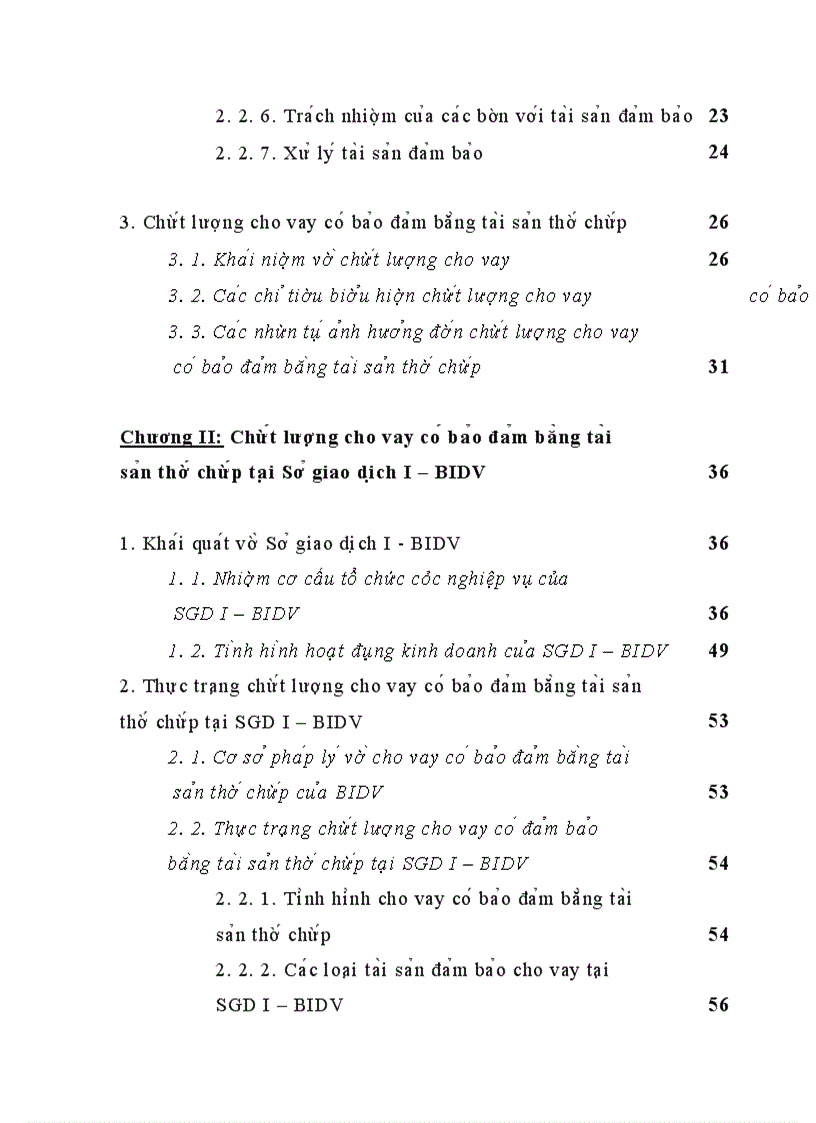 image for page Nâng cao chất lượng cho vay có bảo đảm bằng tài sản thế chấp tại SGD I – BIDV