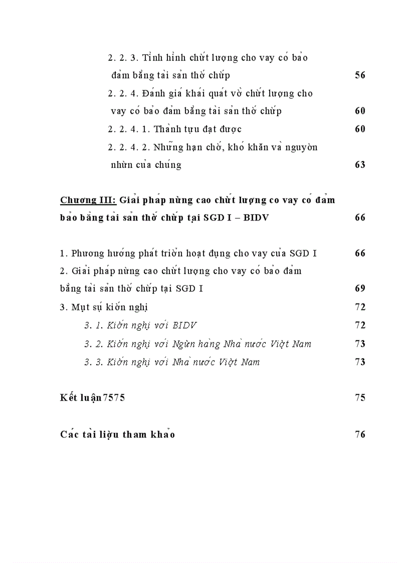 image for page Nâng cao chất lượng cho vay có bảo đảm bằng tài sản thế chấp tại SGD I – BIDV