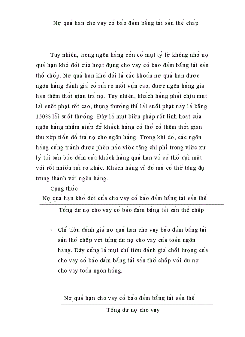 image for page Nâng cao chất lượng cho vay có bảo đảm bằng tài sản thế chấp tại SGD I – BIDV