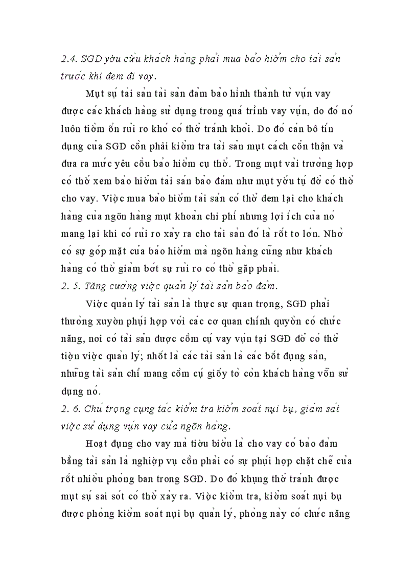 image for page Nâng cao chất lượng cho vay có bảo đảm bằng tài sản thế chấp tại SGD I – BIDV