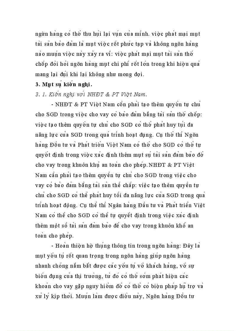 image for page Nâng cao chất lượng cho vay có bảo đảm bằng tài sản thế chấp tại SGD I – BIDV