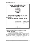 Thực tập tổng hợp: Sở giao dịch I - Ngân hàng công thương Việt Nam