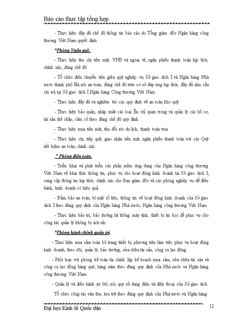 image for page Thực tập tổng hợp: Sở giao dịch I - Ngân hàng công thương Việt Nam