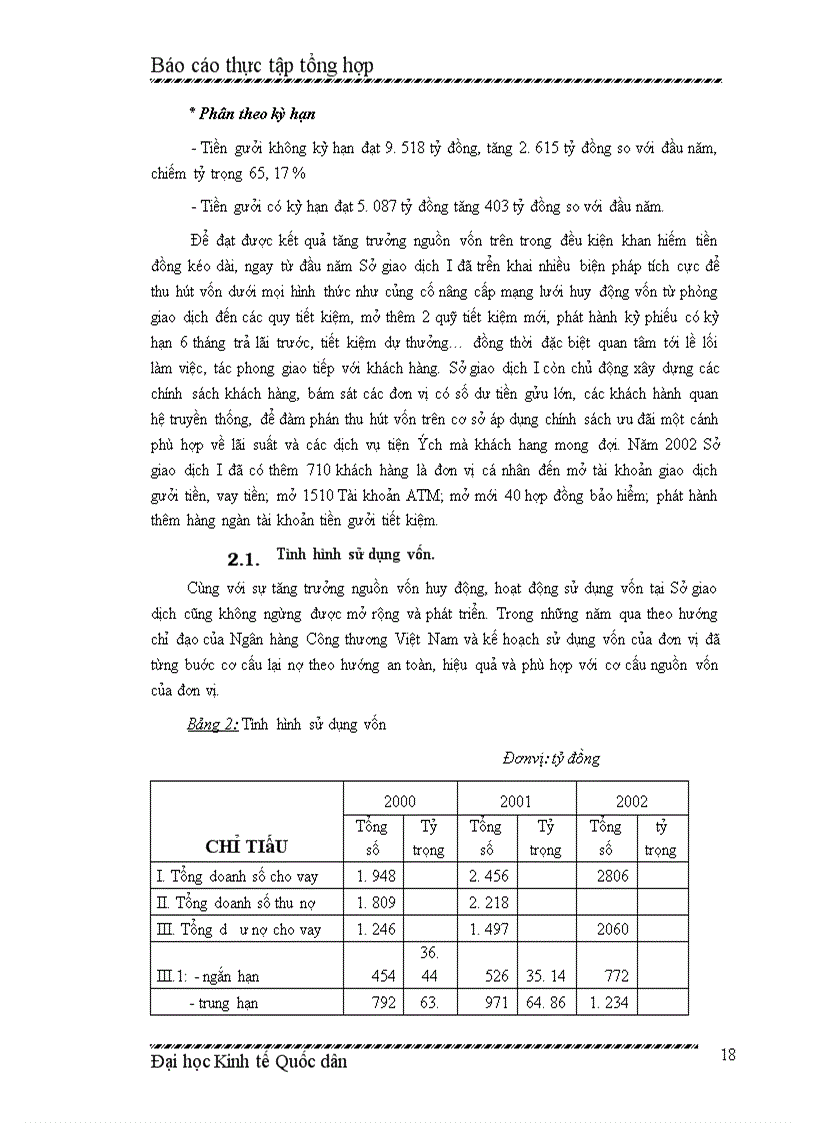 image for page Thực tập tổng hợp: Sở giao dịch I - Ngân hàng công thương Việt Nam