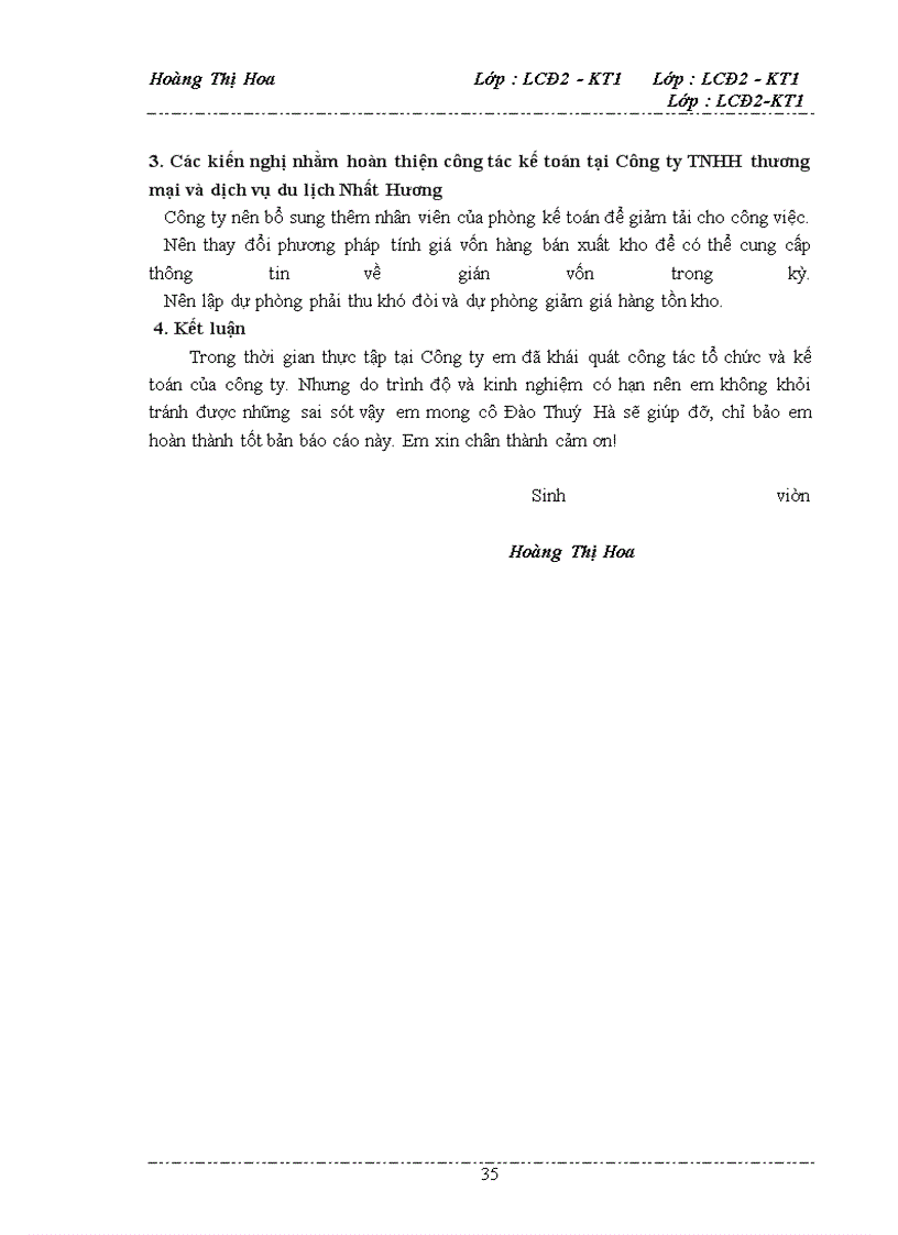 image for page Hình thức kế toán và tổ chức bộ máy kế toán của Công ty TNHH thương mại và dịch vụ du lịch Nhất Hương