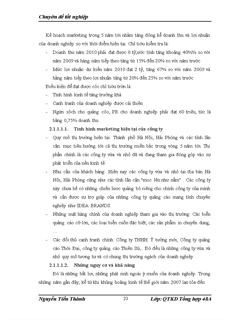 image for page Lập kế hoạch marketing tại công ty ý tưởng phát triển thương hiệu