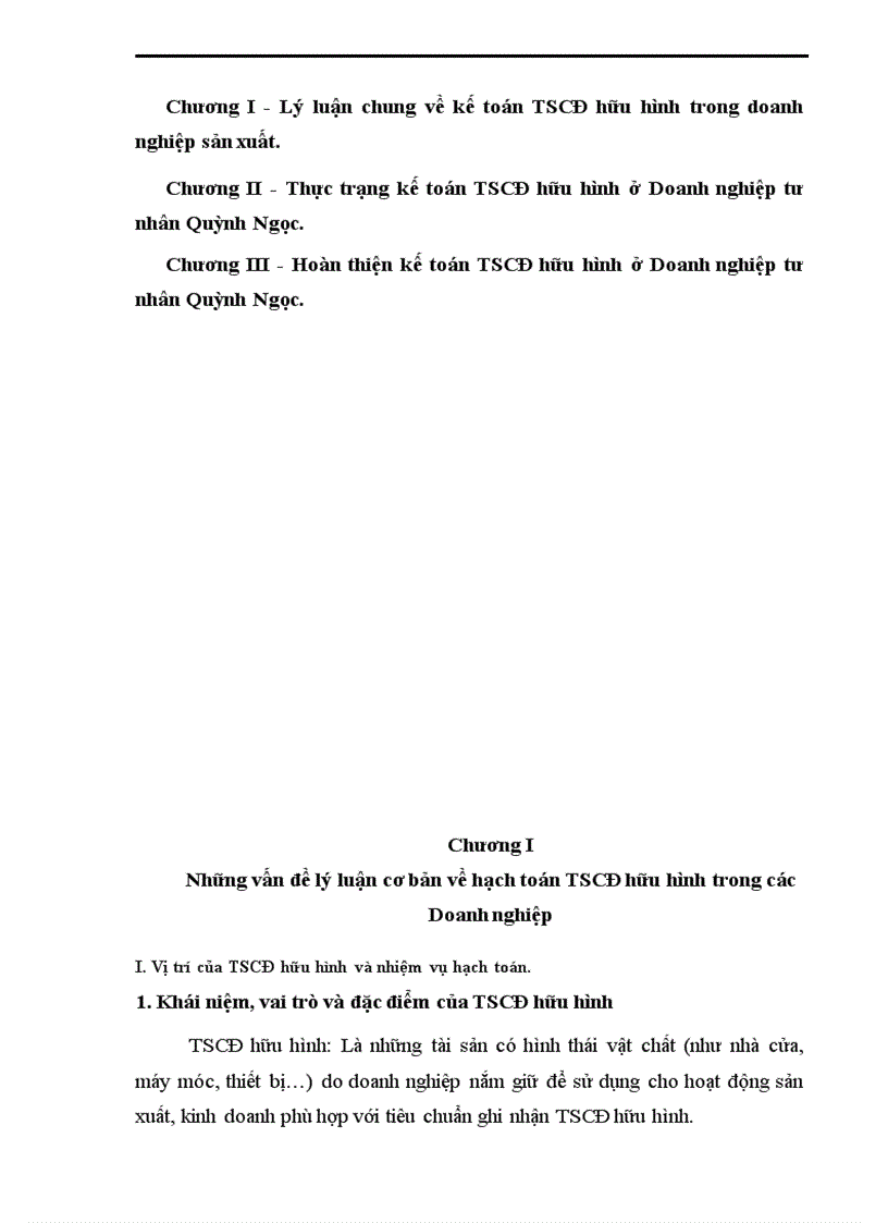 image for page Hoàn thiện kế toán TSCĐ hữu hình ở Doanh nghiệp tư nhân Quỳnh Ngọc.