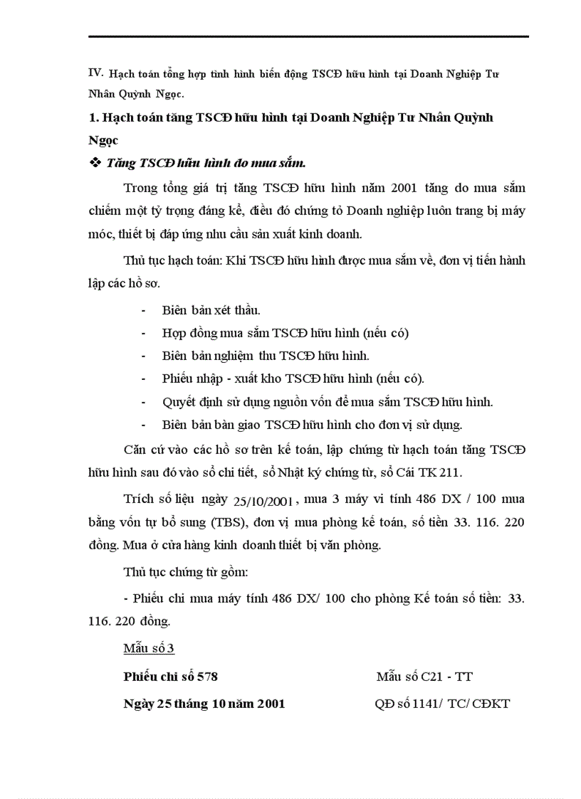 image for page Hoàn thiện kế toán TSCĐ hữu hình ở Doanh nghiệp tư nhân Quỳnh Ngọc.