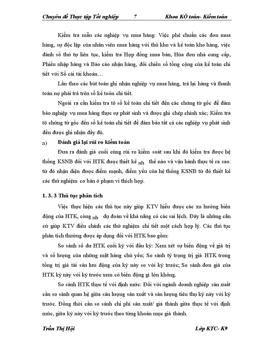 image for page Vận dụng thủ tục kiểm tra chi tiết trong kiểm toán HTK do Công ty Kiểm toán Quốc tế PNT thực hiện