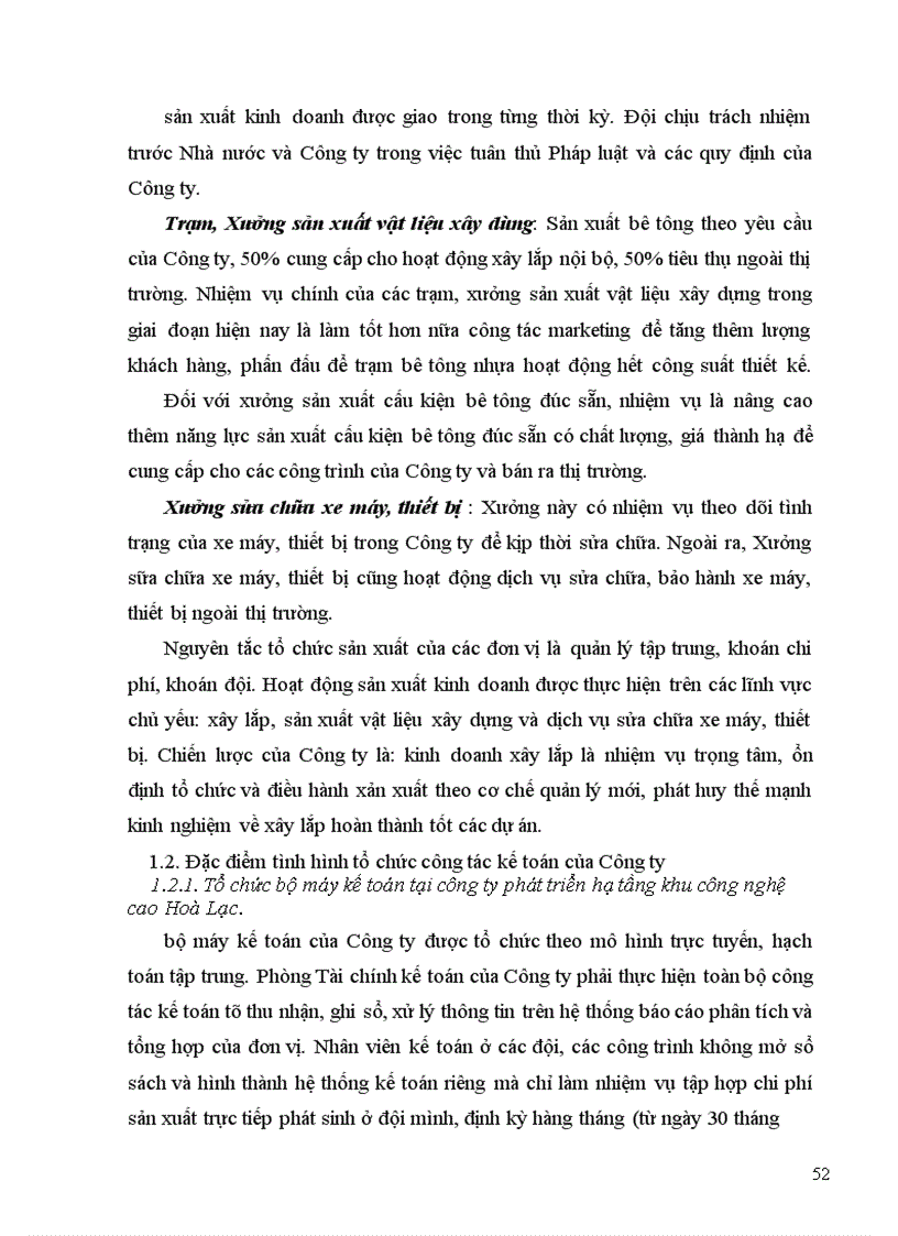 image for page Hoàn thiện kế toán chi phí sản xuất và tính giá thành sản phẩm xây lắp tại Công ty Phát triển hạ tầng Khu công nghệ cao Hoà Lạc