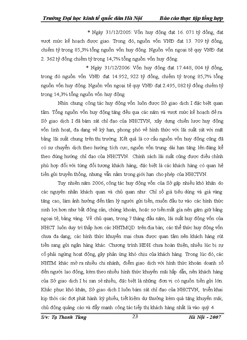 image for page Báo cáo thực tập tổng hợp tại Sở giao dịch I - Ngân hàng Công thương