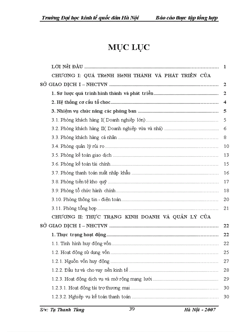 image for page Báo cáo thực tập tổng hợp tại Sở giao dịch I - Ngân hàng Công thương