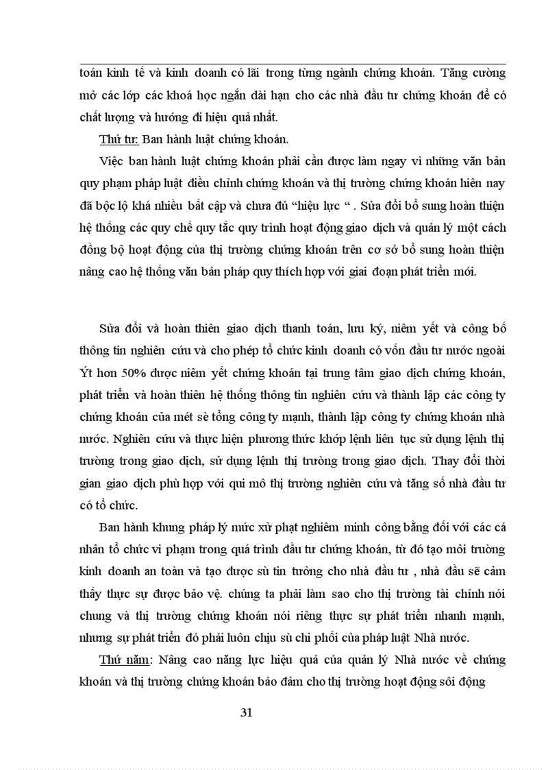 image for page Thực trạng và phương hướng để tiếp tụcphát triển thị trường chứng khoán ở việt nam.
